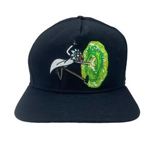 Rick and Morty Hat Portal on Side Snapback Cap Officially Licensed Alien Monster